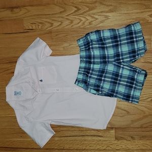 Button up and shorts outfit